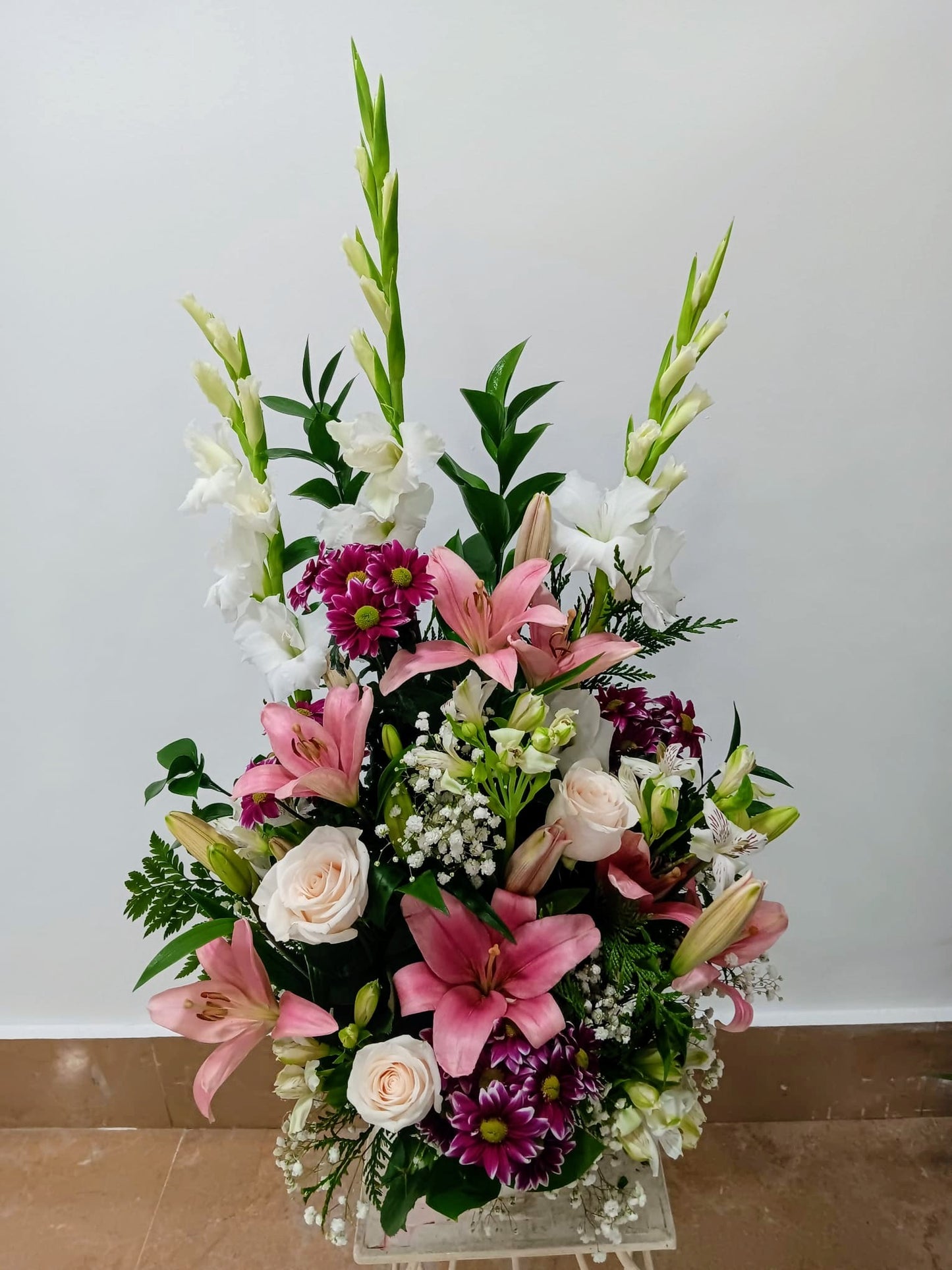Pastel Floral Center
