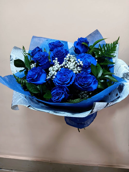 Ramo rosas azules