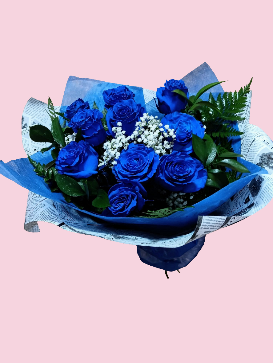 Ramo rosas azules