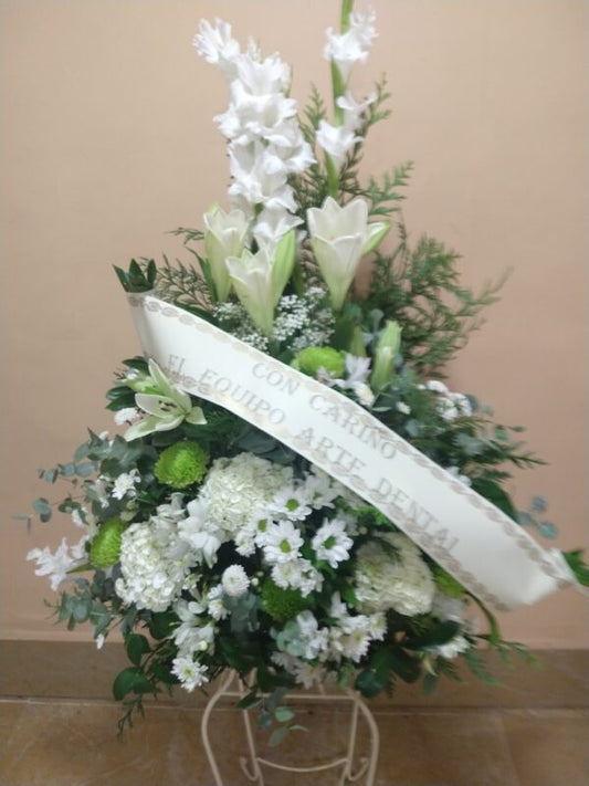 Centro funerario blanco